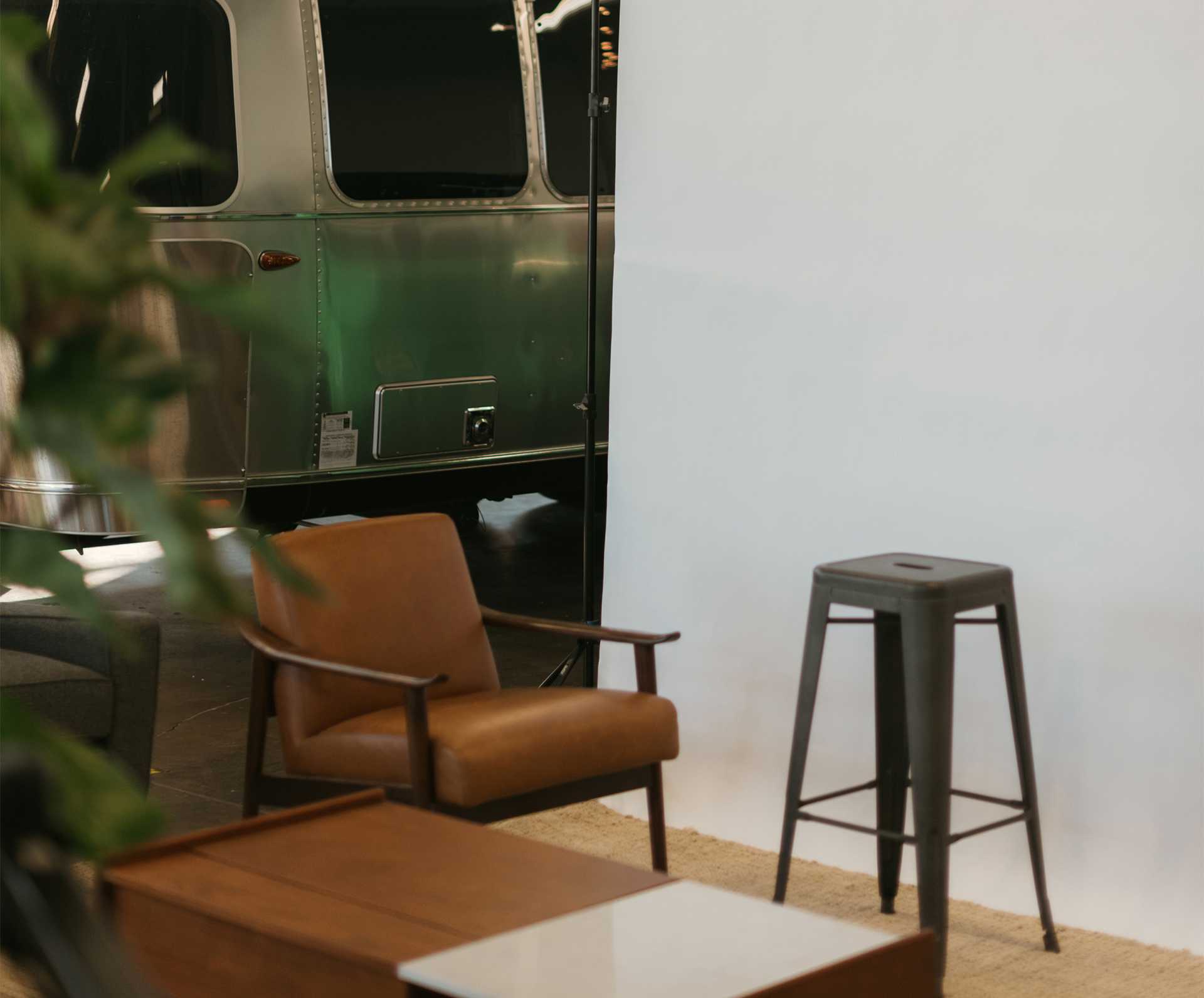 Airstream in the office.